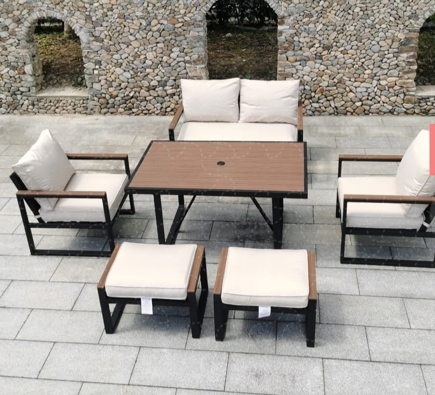 Modern 6-Piece Outdoor Conversation Set