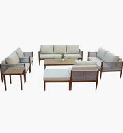 Premium 8-Seater Outdoor Garden Sofa Set, All-Weather Comfort