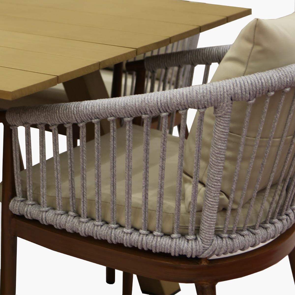 8-Seater Aluminium Top Outdoor Dining Set