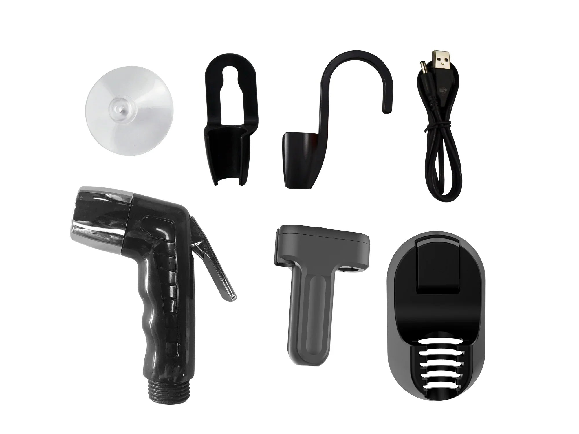 Portable Shattaf Electric Bidet Camping Shower Sprayer Pump Kits With Bucket Hand Holder Sets