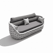 Three-seater Draden outdoor sofa set by The Outdoor Furniture Market, featuring comfortable cushions and stylish outdoor design.