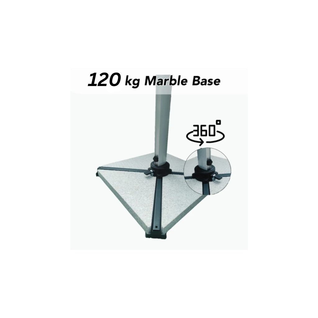 3.5m x 3.5m Square Cantilever Umbrella