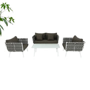 Aluminum 4 seaters Garden Sofa Set - The Outdoor Furniture Market 