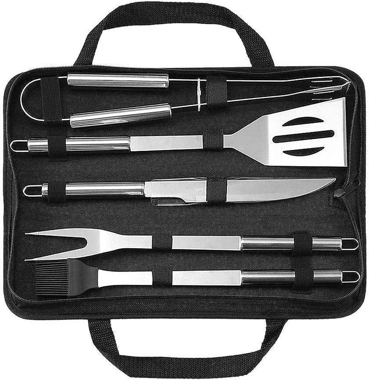 5-Piece Stainless Steel Grill Tool Set - Grill Tools Grilling Accessories Grill Set Barbecue Grill Accessories for Outdoor Grill, BBQ Grill BBQ Accessories, Utensils Grilling Tools
