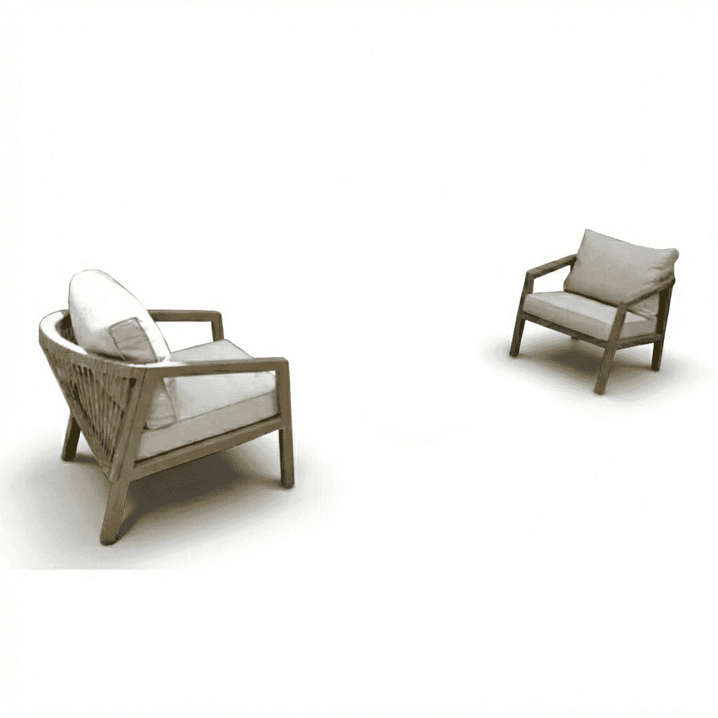 5-seater outdoor garden sofa with weather-resistant fabric and comfy cushions in a stylish arrangement.