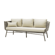 Casa Fiora Weaving Rope Aluminum Outdoor Sofa Set - 3 Sater