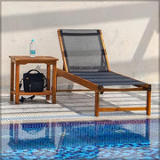 Solid Acacia Wood Sun Lounger With Tyres Outdoor Adjustable Recliner Patio Chairs For Poolside Garden Furniture Outdoor Seating Sun Bed Chair Chaise Lounge Sofa Relaxing Beach Chair|B0BBBCZDM8