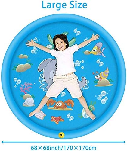 Colorful dolphin splash pad water sprinkler play mat for kids by The Outdoor Furniture Market, perfect for outdoor summer fun.