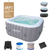 Blue hot tub replacement filter cartridges, 4-pack, for pools and hot tubs, designed by The Outdoor Furniture Market.
