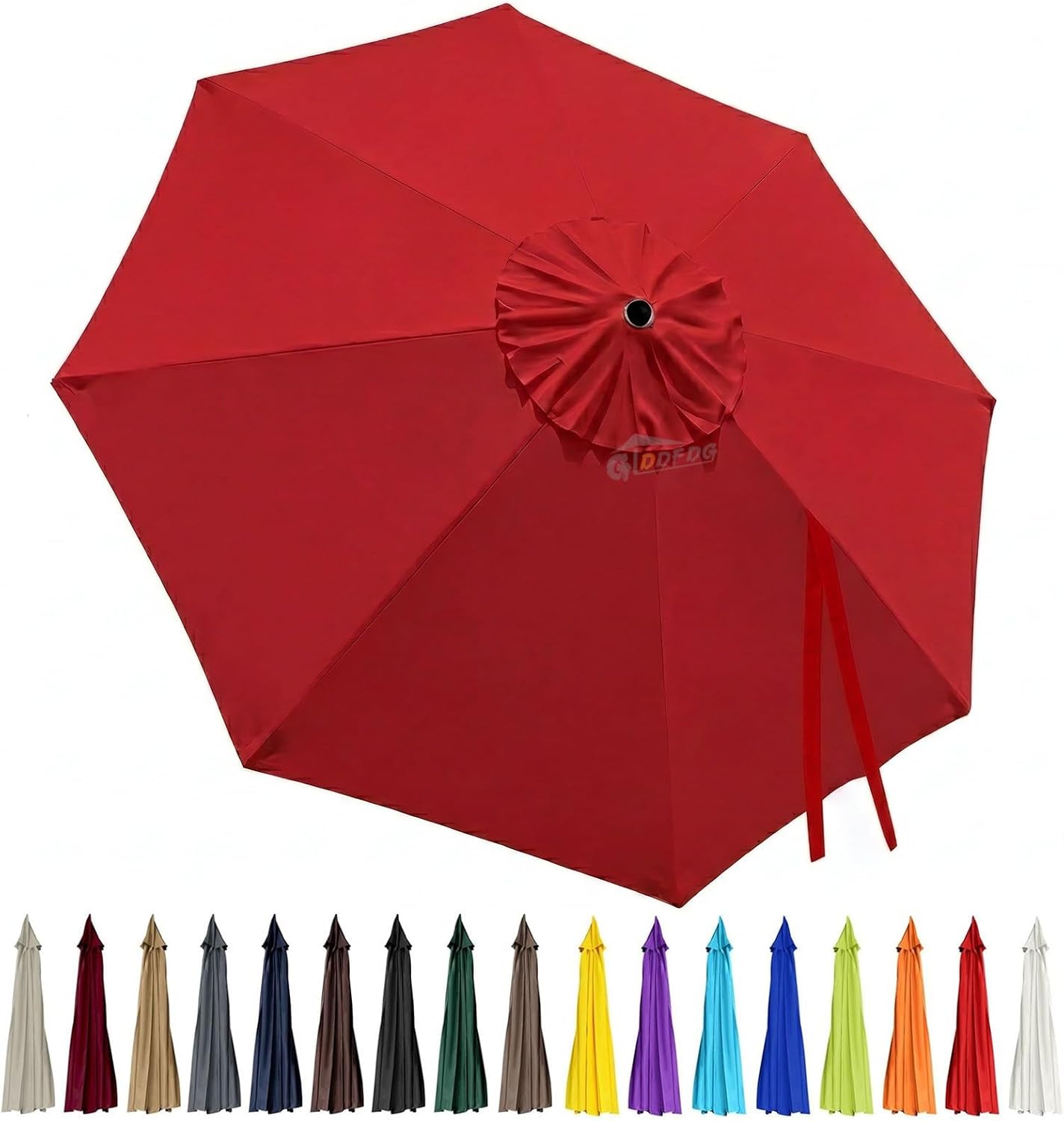 3m Replacement Outdoor Umbrella Canopy | 8-Rib | UPF 30+ Waterproof | Multiple Colours