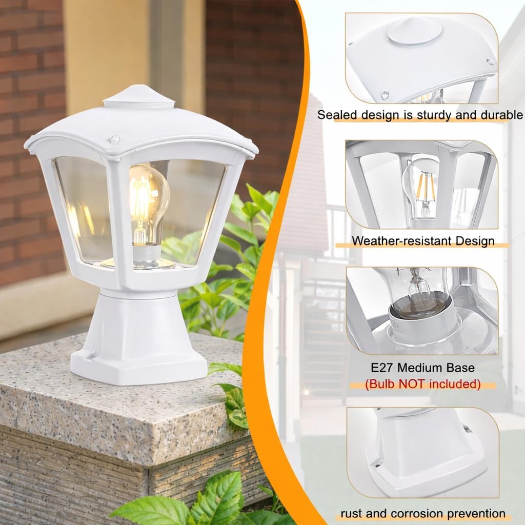 Modern Outdoor Wall Lantern - Waterproof E27 Sconce Light - The Outdoor Furniture Market 