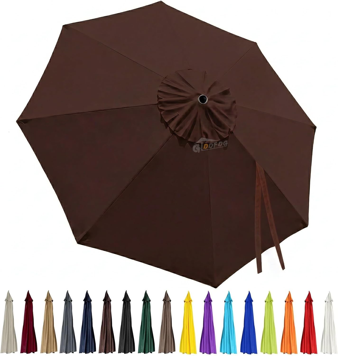 3m Replacement Outdoor Umbrella Canopy | 8-Rib | UPF 30+ Waterproof | Multiple Colours