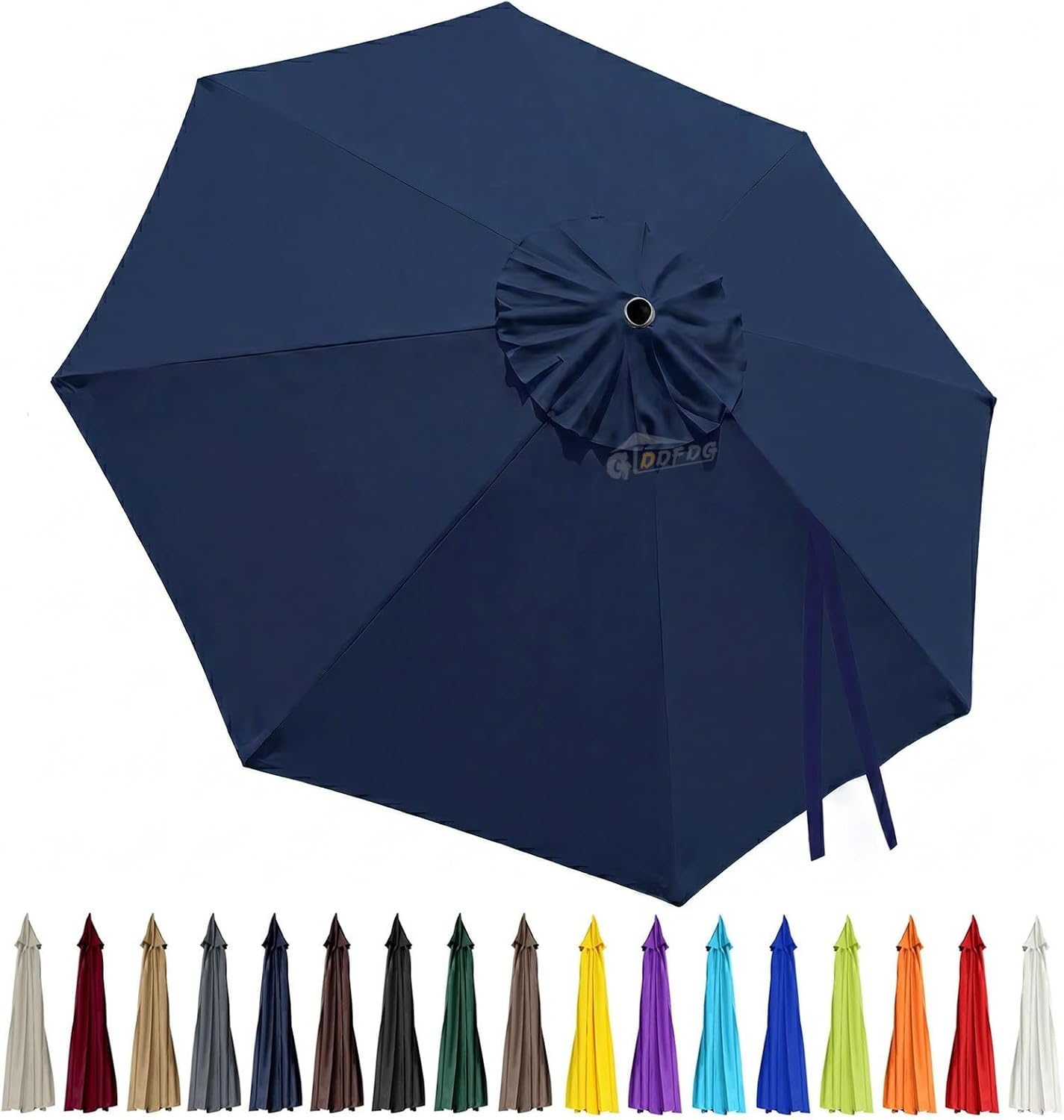 3m Replacement Outdoor Umbrella Canopy | 8-Rib | UPF 30+ Waterproof | Multiple Colours