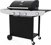 Royal Gourmet Gas Barbecue Grill with 3 Burners and Side Burner – Durable Cast Iron Grates, Spacious Outdoor BBQ Grill