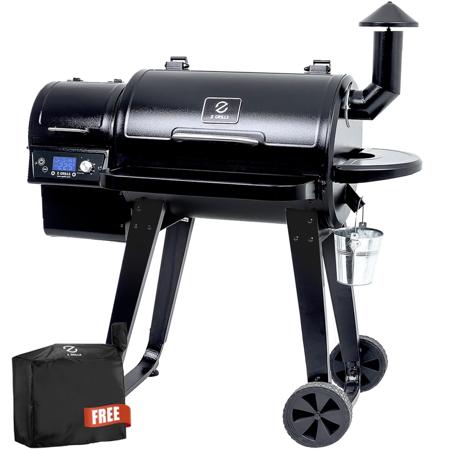 Z GRILLS 8-in-1 Wood Pellet Grill & Smoker with Auto Temperature Control