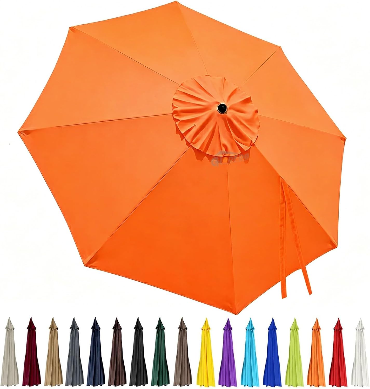 3m Replacement Outdoor Umbrella Canopy | 8-Rib | UPF 30+ Waterproof | Multiple Colours