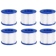 Hot Tub Replacement Filter Cartridges - 6 Pack (Blue)