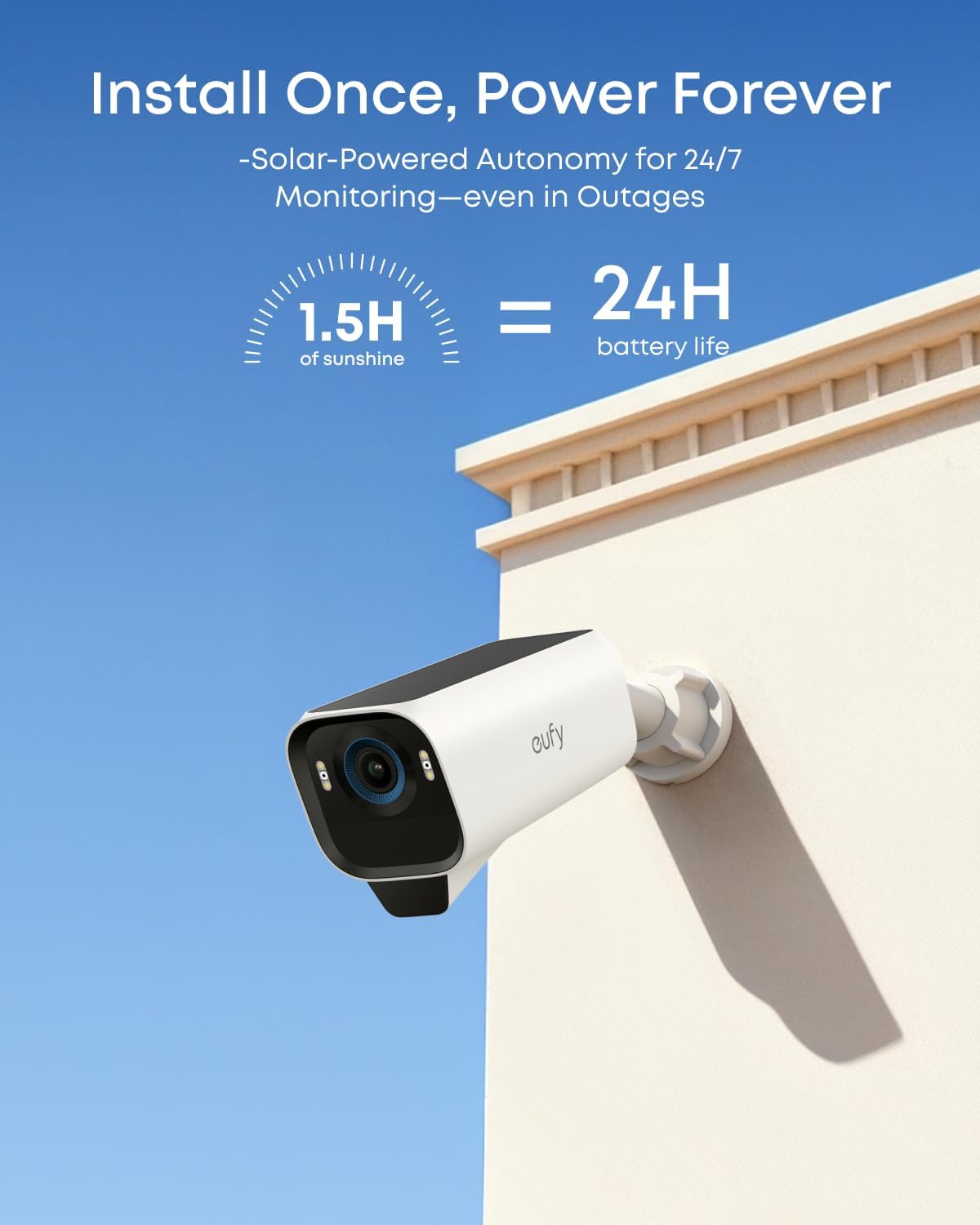 eufy Security eufyCam S3 Pro 4K Solar Security Camera System - 4-Camera Kit - The Outdoor Furniture Market 