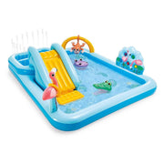 Jungle Adventures Water Play Center - Inflatable Pool with Slide & Games - The Outdoor Furniture Market 