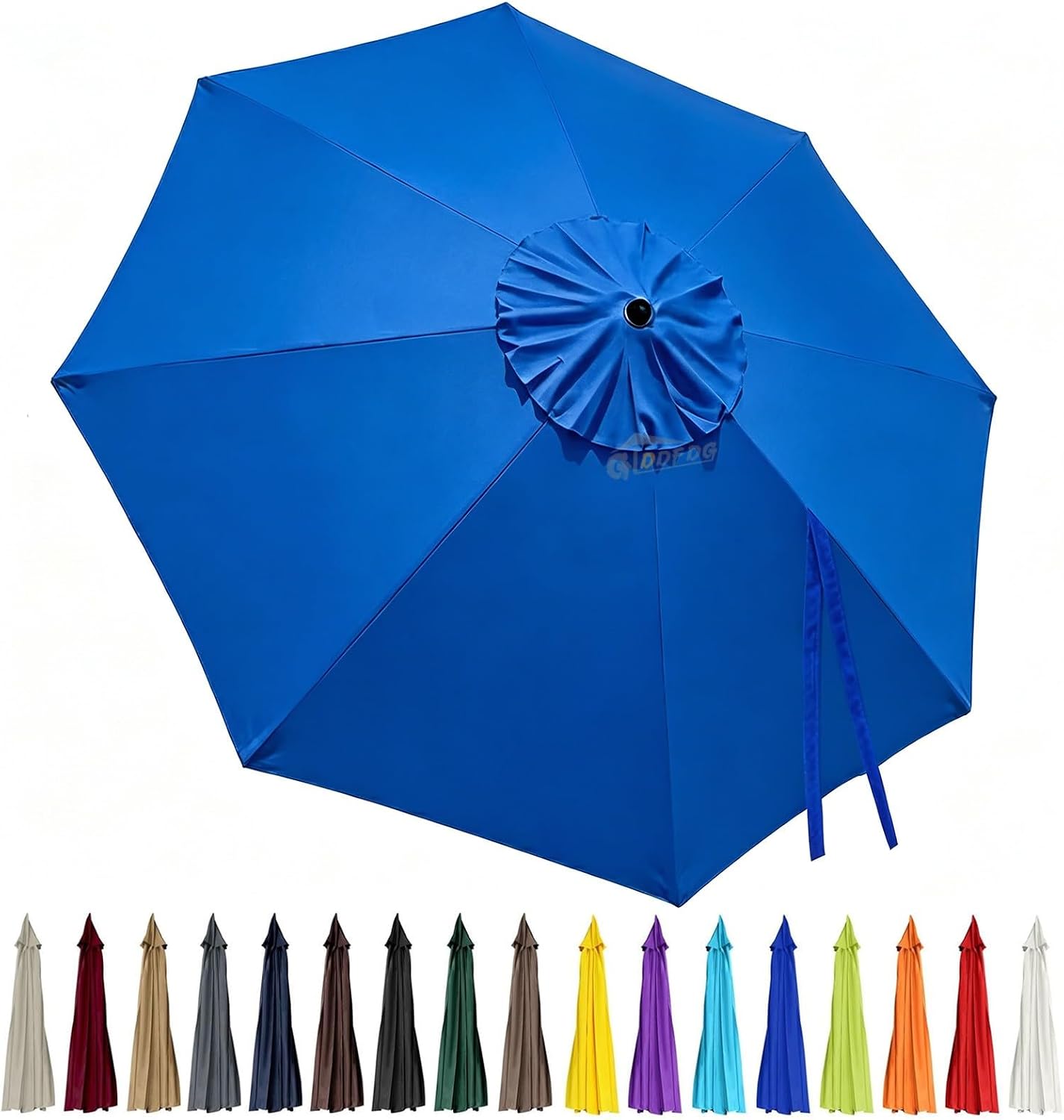 3m Replacement Outdoor Umbrella Canopy | 8-Rib | UPF 30+ Waterproof | Multiple Colours