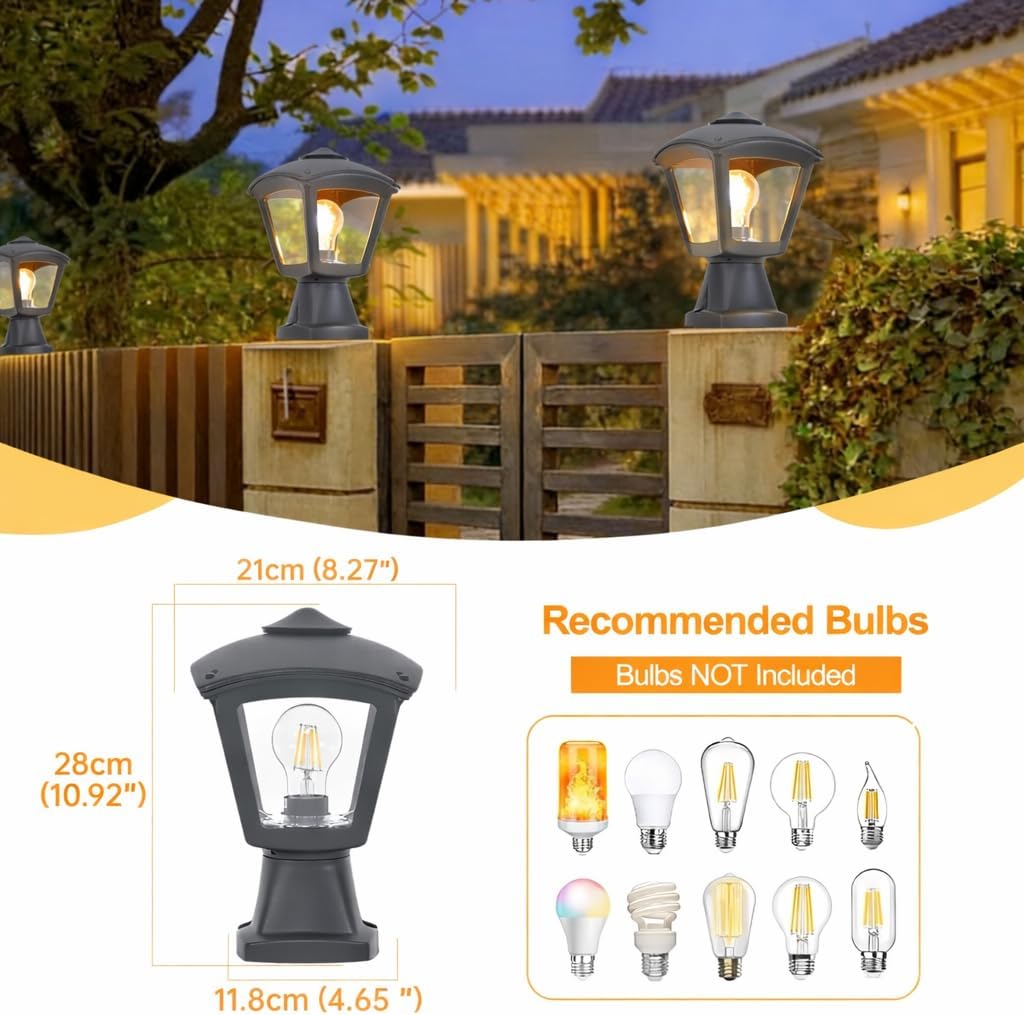 Modern Outdoor Wall Lantern - Waterproof E27 Sconce Light - The Outdoor Furniture Market 
