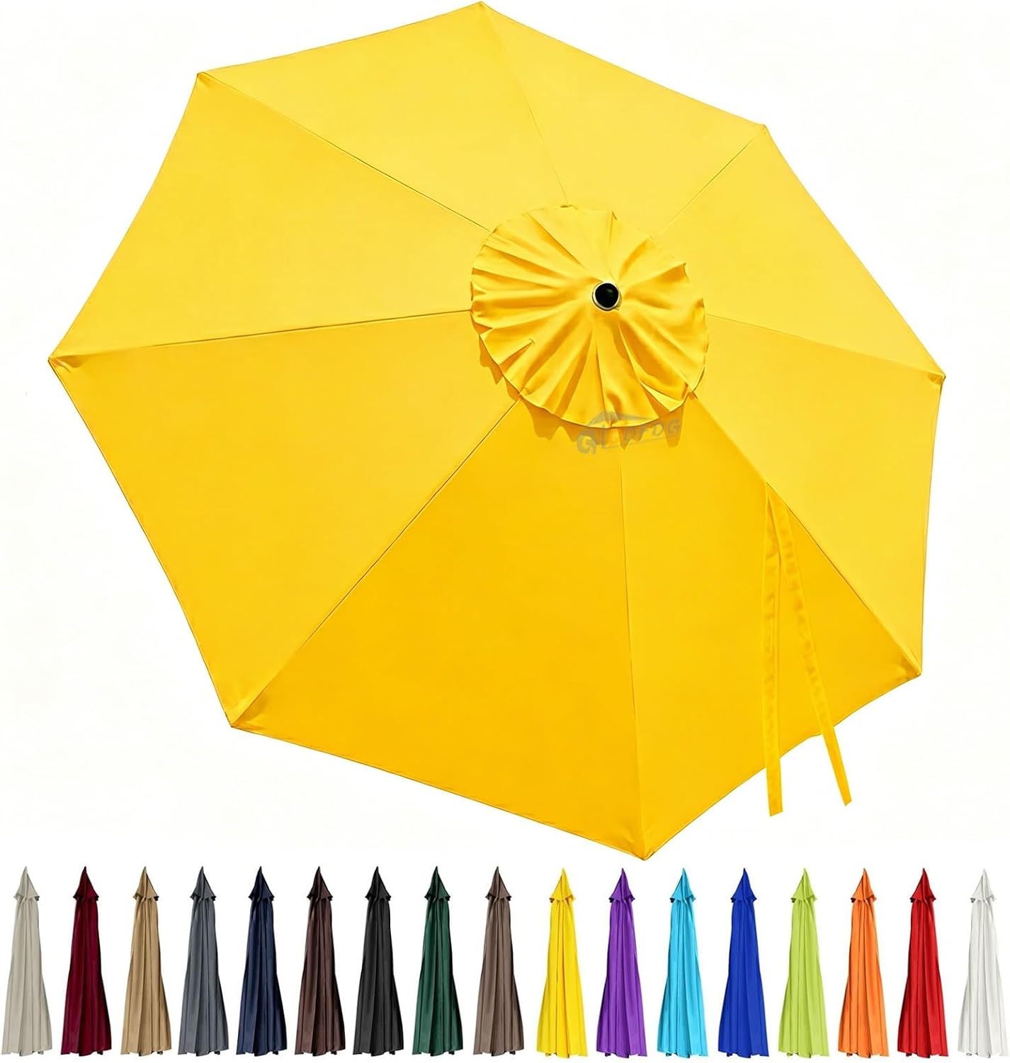 3m Replacement Outdoor Umbrella Canopy | 8-Rib | UPF 30+ Waterproof | Multiple Colours