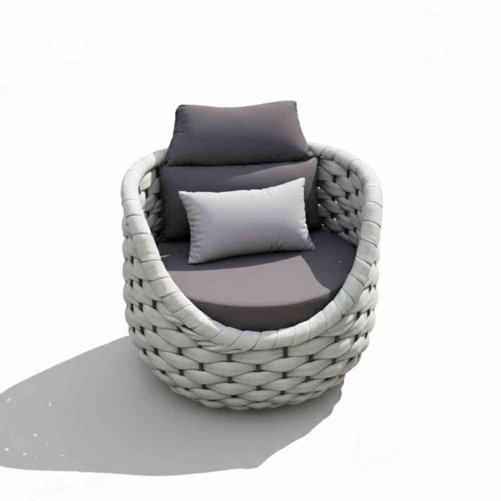 7-seater outdoor sofa set with table by The Outdoor Furniture Market, featuring 3, 2, and 1-seater cushioned seats