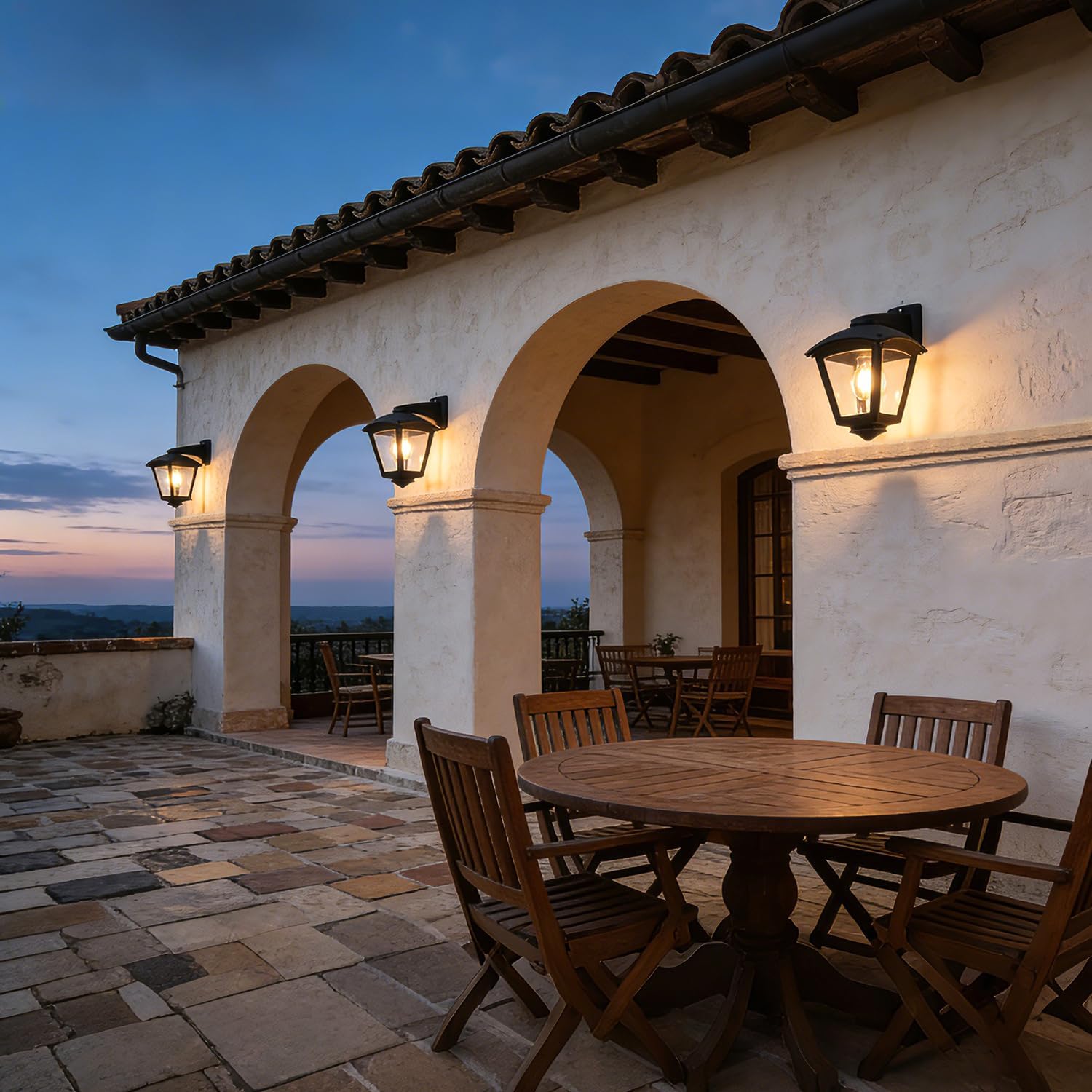 Modern Outdoor Wall Lantern - Waterproof E27 Sconce Light - The Outdoor Furniture Market 