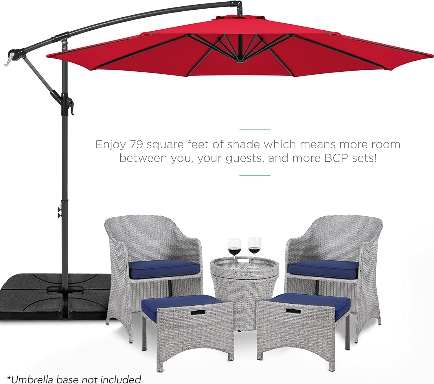 3m Replacement Outdoor Umbrella Canopy | 8-Rib | UPF 30+ Waterproof | Multiple Colours