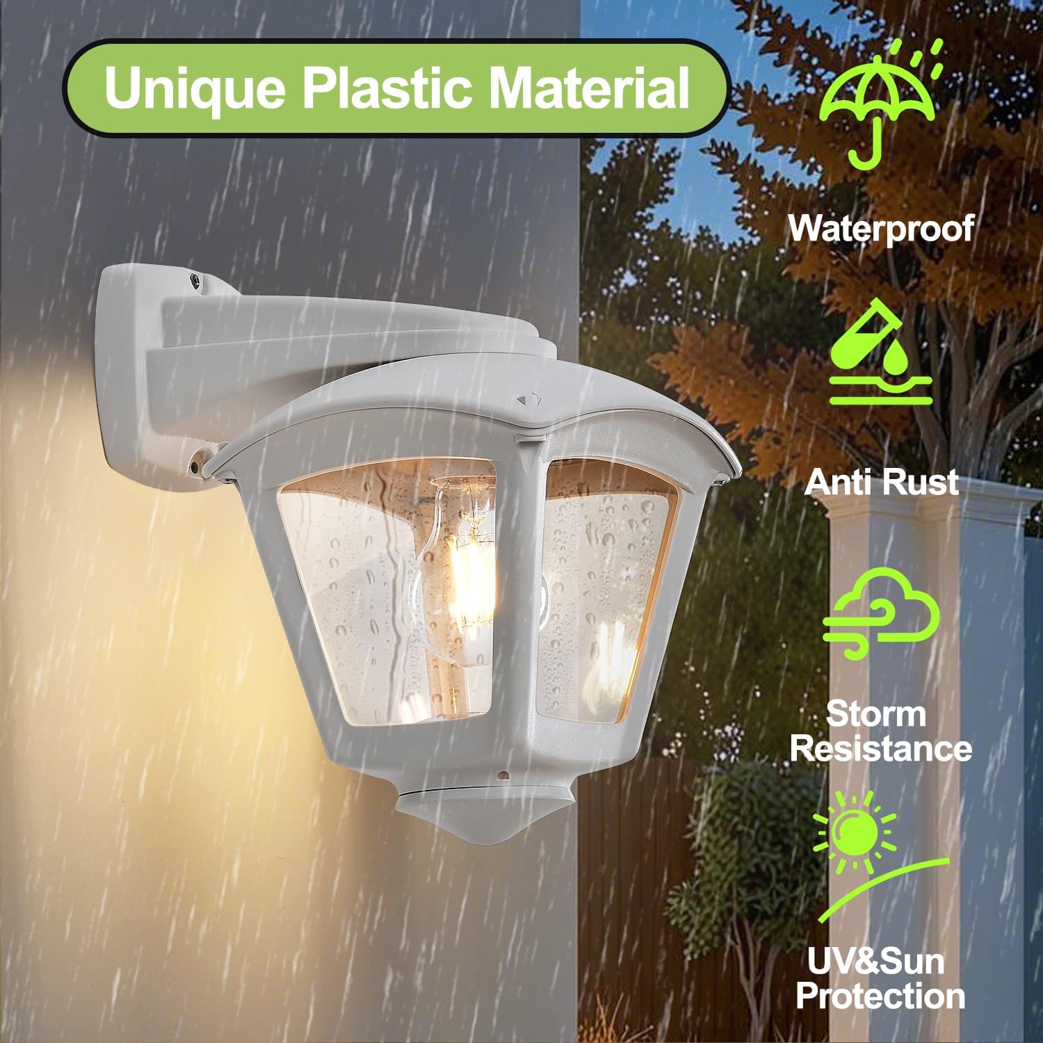 Modern Outdoor Wall Lantern - Waterproof E27 Sconce Light - The Outdoor Furniture Market 