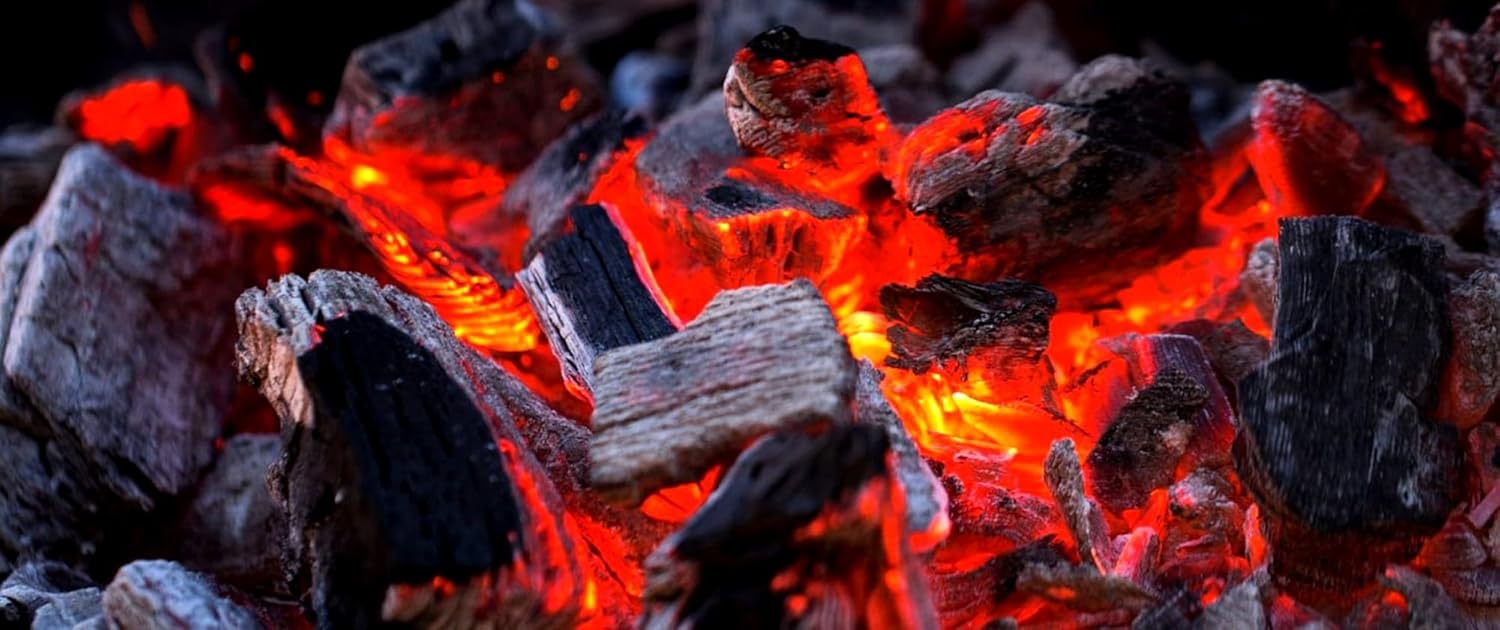 BBQ Hardwood Charcoal Bag 3 kg | Barbeque Natural Wooden Charcoal Medium Peices-3 Kg