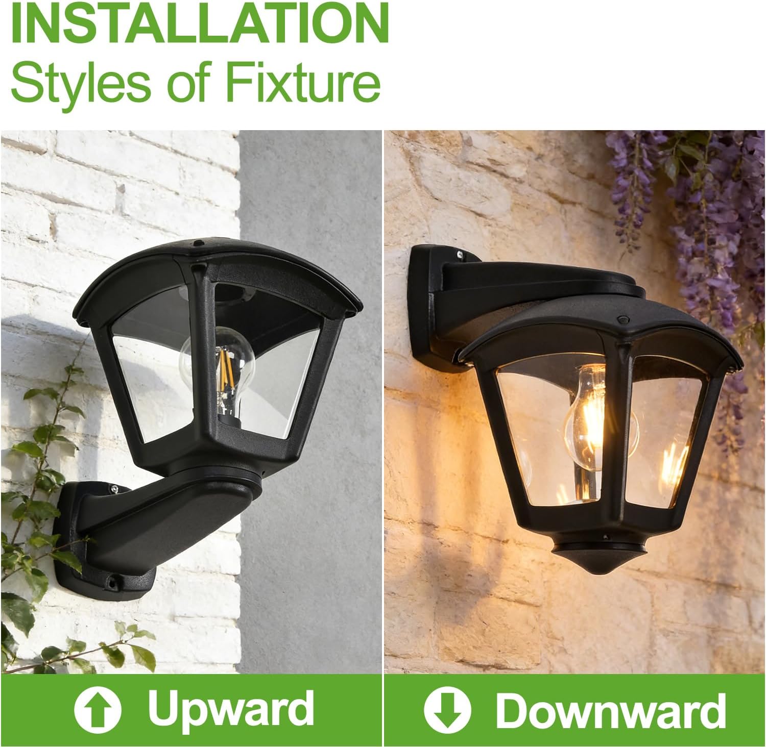Modern Outdoor Wall Lantern - Waterproof E27 Sconce Light - The Outdoor Furniture Market 