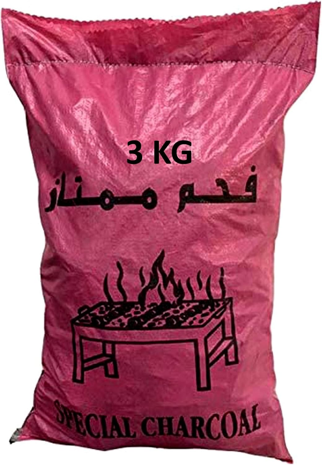 BBQ Hardwood Charcoal Bag 3 kg | Barbeque Natural Wooden Charcoal Medium Peices-3 Kg