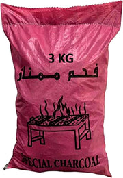 BBQ Hardwood Charcoal Bag 3 kg | Barbeque Natural Wooden Charcoal Medium Peices-3 Kg