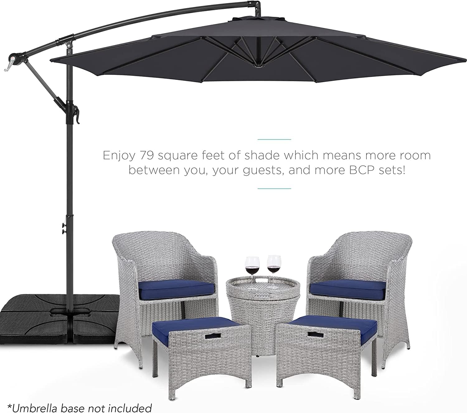 3m Replacement Outdoor Umbrella Canopy | 8-Rib | UPF 30+ Waterproof | Multiple Colours