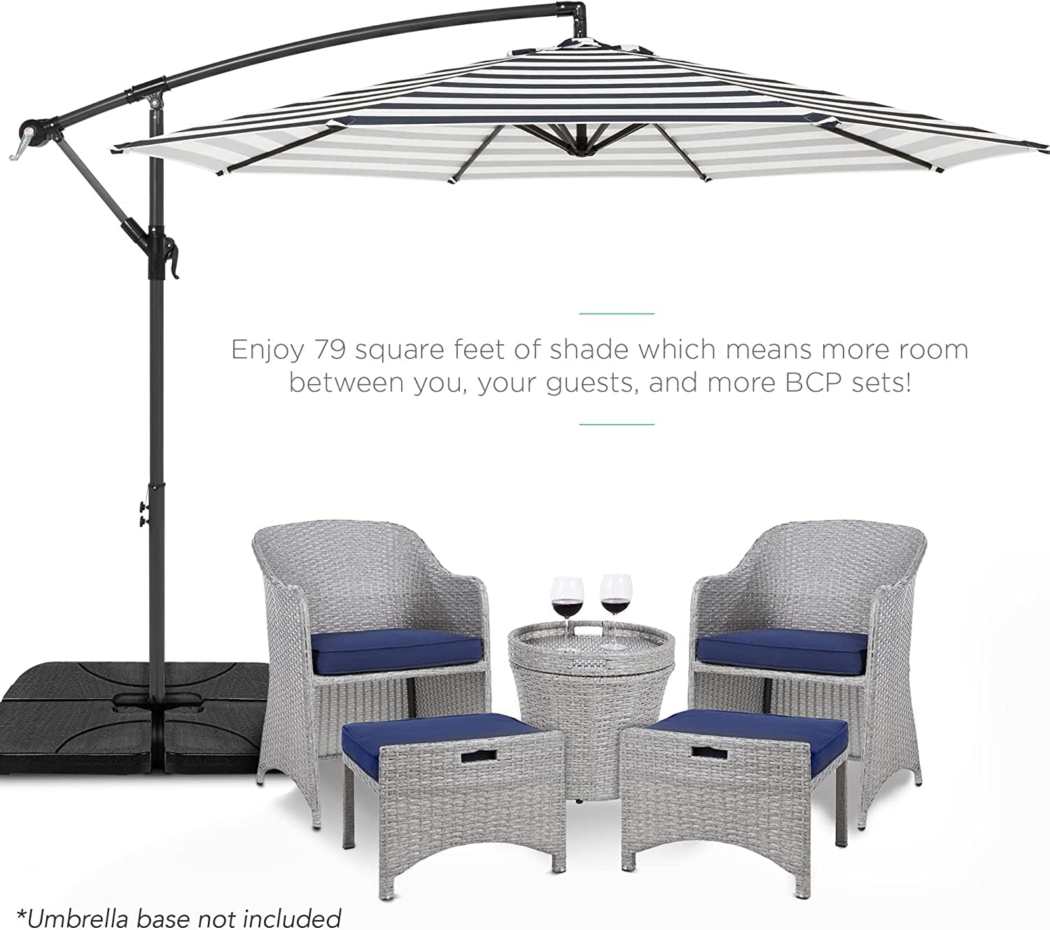 3m Replacement Outdoor Umbrella Canopy | 8-Rib | UPF 30+ Waterproof | Multiple Colours