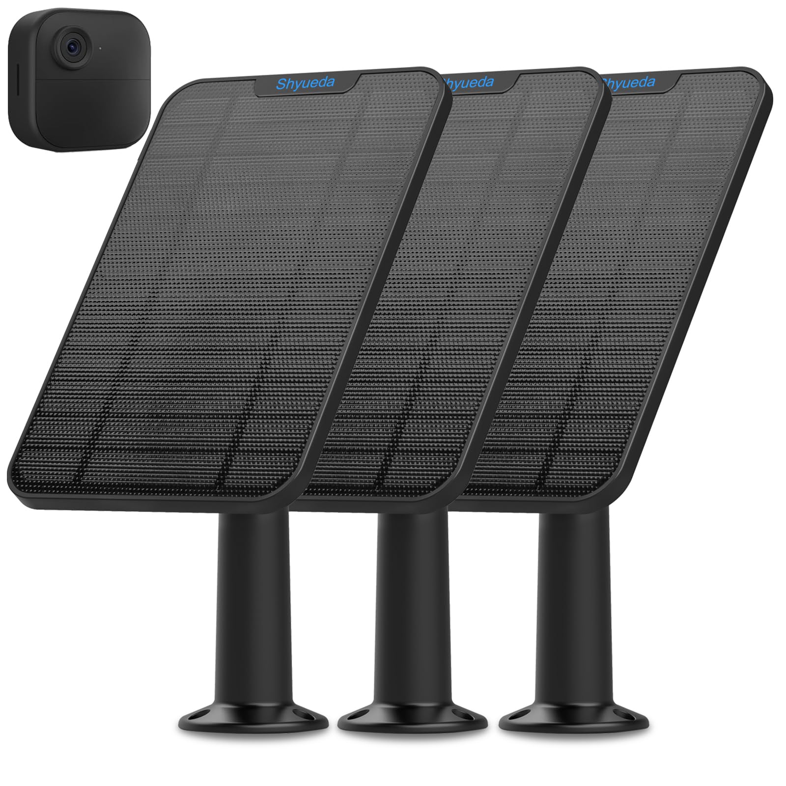 Solar Panel Charger for Blink Camera - 4W Weatherproof with 4m Cable (3-Pack) - The Outdoor Furniture Market 