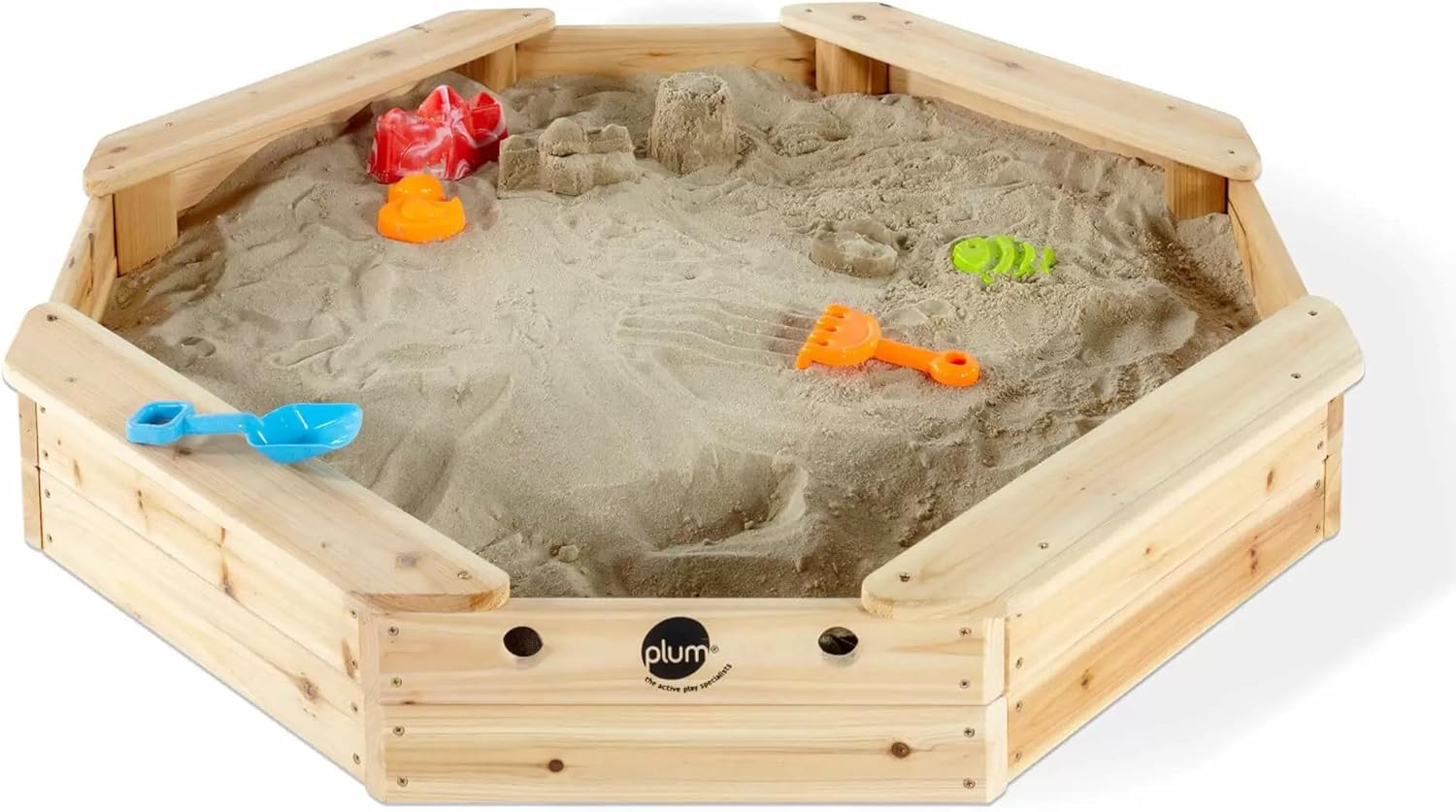 Plum Outdoor Play Octagonal Wooden Sand Pit