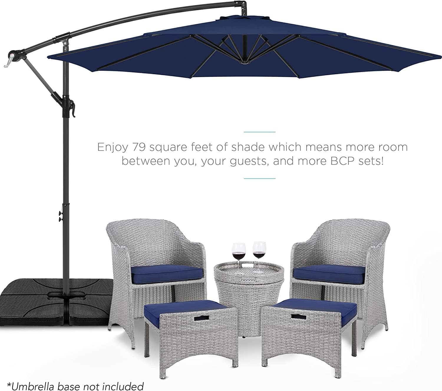 3m Replacement Outdoor Umbrella Canopy | 8-Rib | UPF 30+ Waterproof | Multiple Colours
