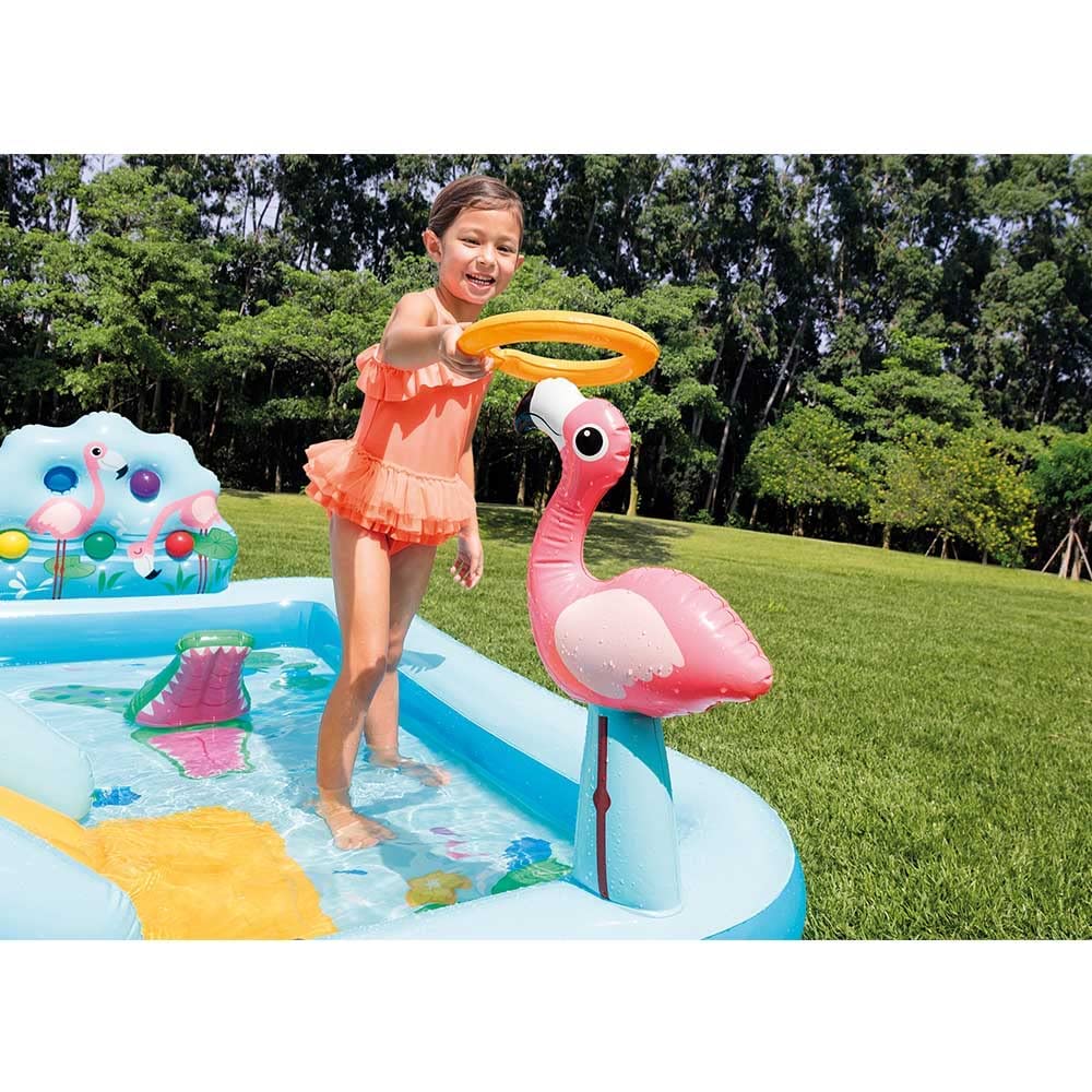 Jungle Adventures Water Play Center - Inflatable Pool with Slide & Games - The Outdoor Furniture Market 