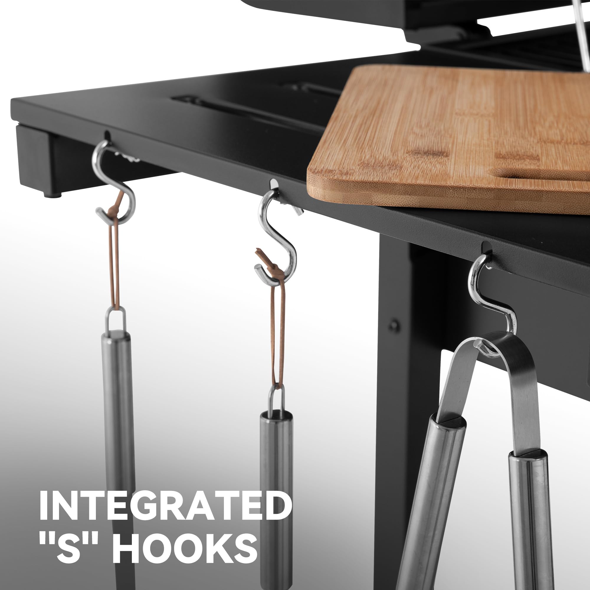 Royal Gourmet 719 sq.in Charcoal Grill with Adjustable Pan & Collapsible Tables