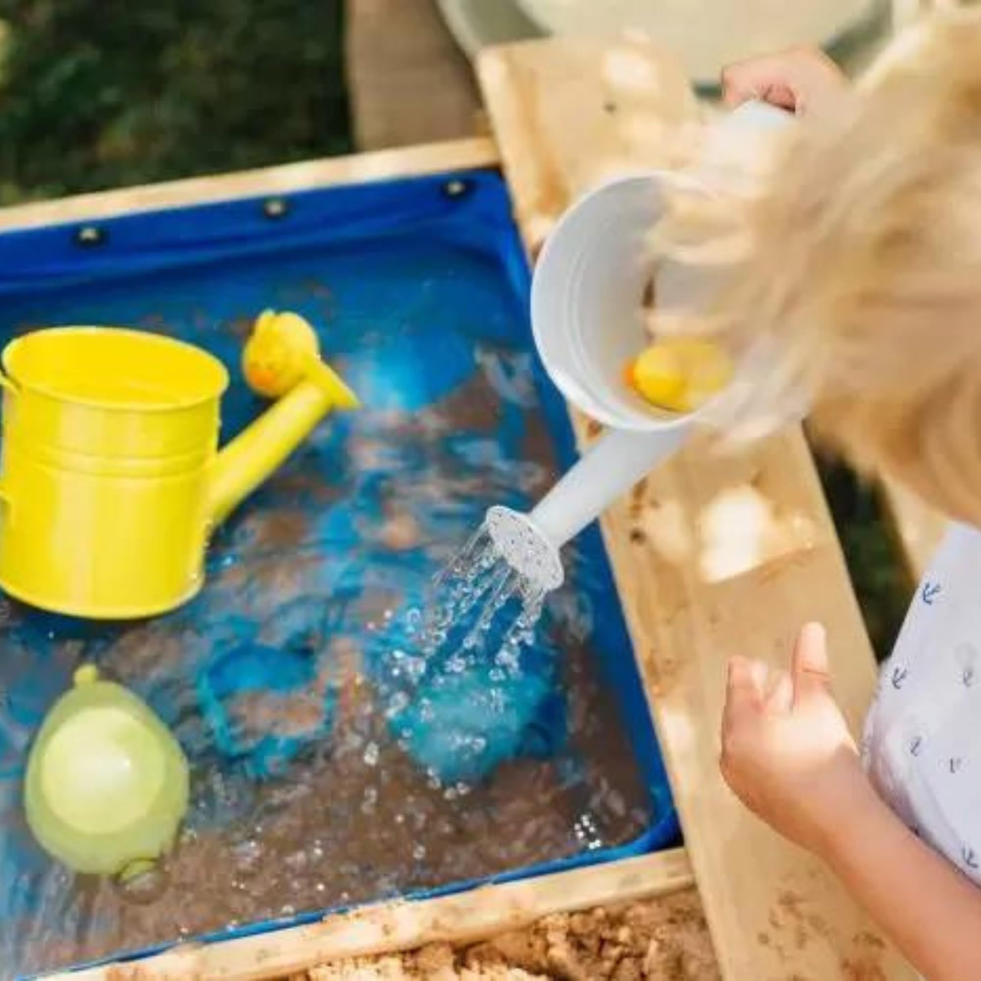 Surfside 3-in-1 Sand & Water Table with Parasol - Wooden Outdoor Play - The Outdoor Furniture Market 