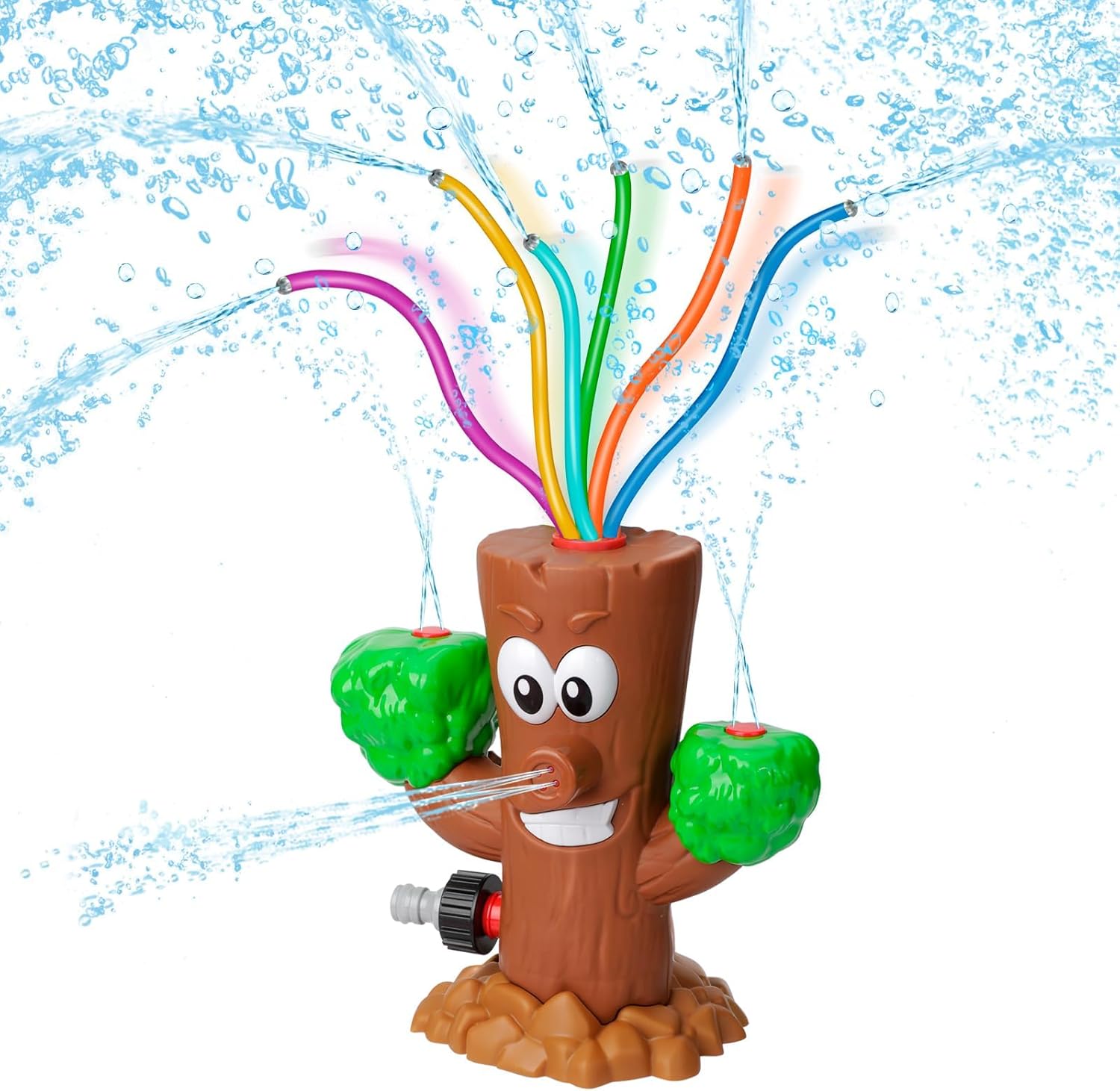 KASTWAVE Water Sprinkler for Kids, Summer Outside Toys Backyard Games with 6 Wiggle Tubes, Summer Sprinkler Toy for Lawn Backyard Outside Water Game for 3 4 5 6 7 8 Year Old Boys Girls Gift