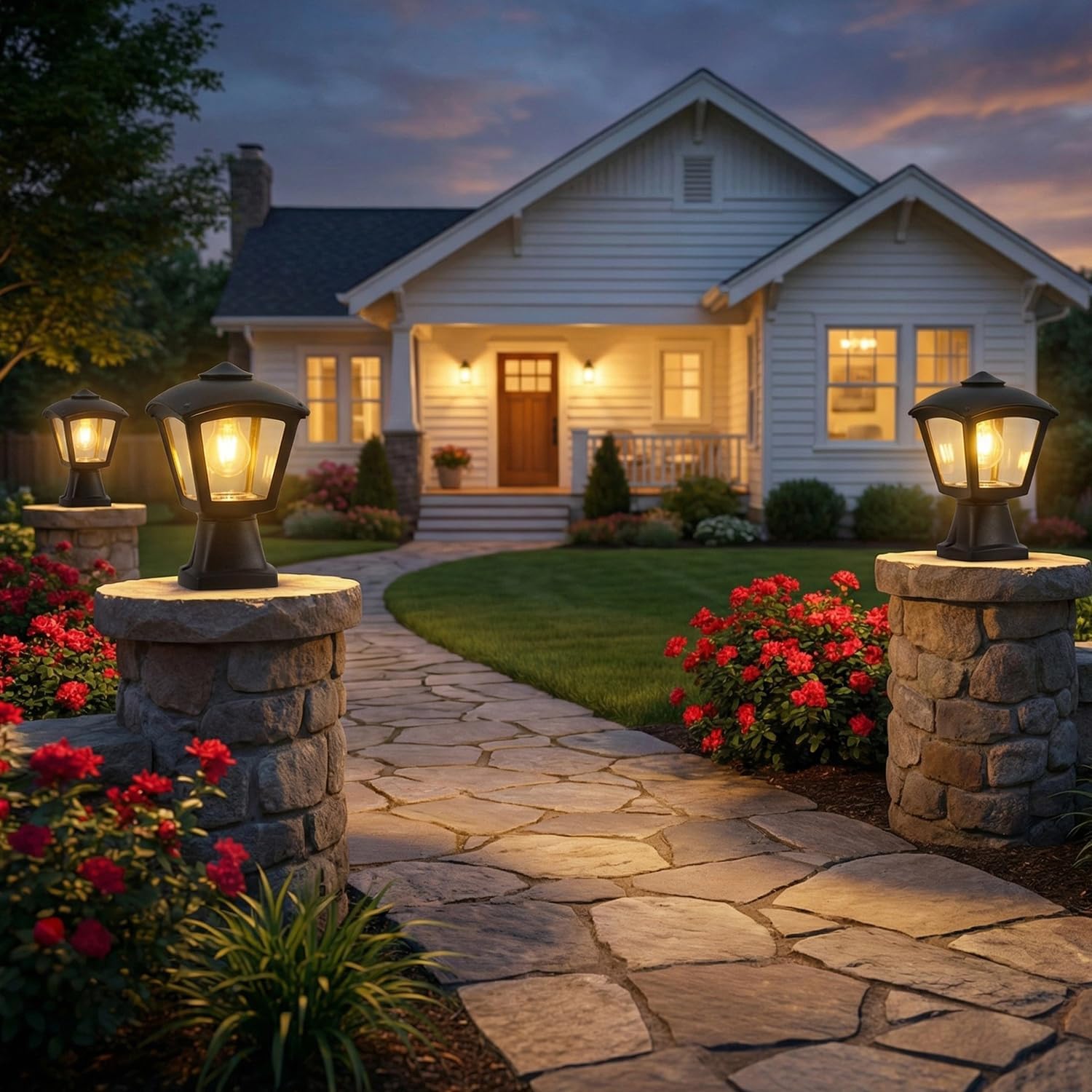 Modern Outdoor Wall Lantern - Waterproof E27 Sconce Light - The Outdoor Furniture Market 