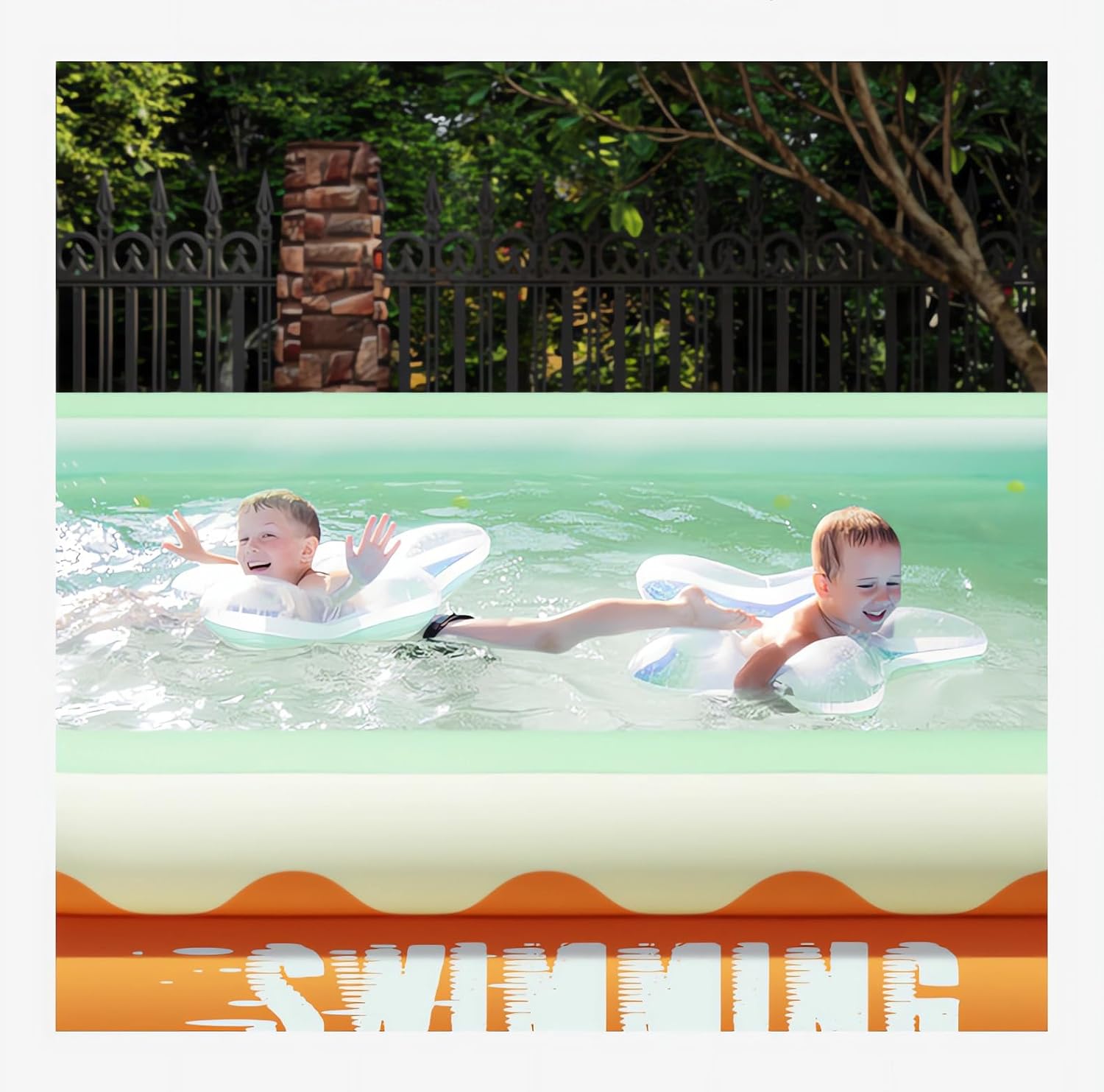 Inflatable Pool 210cm - Simple Family Pool - The Outdoor Furniture Market 