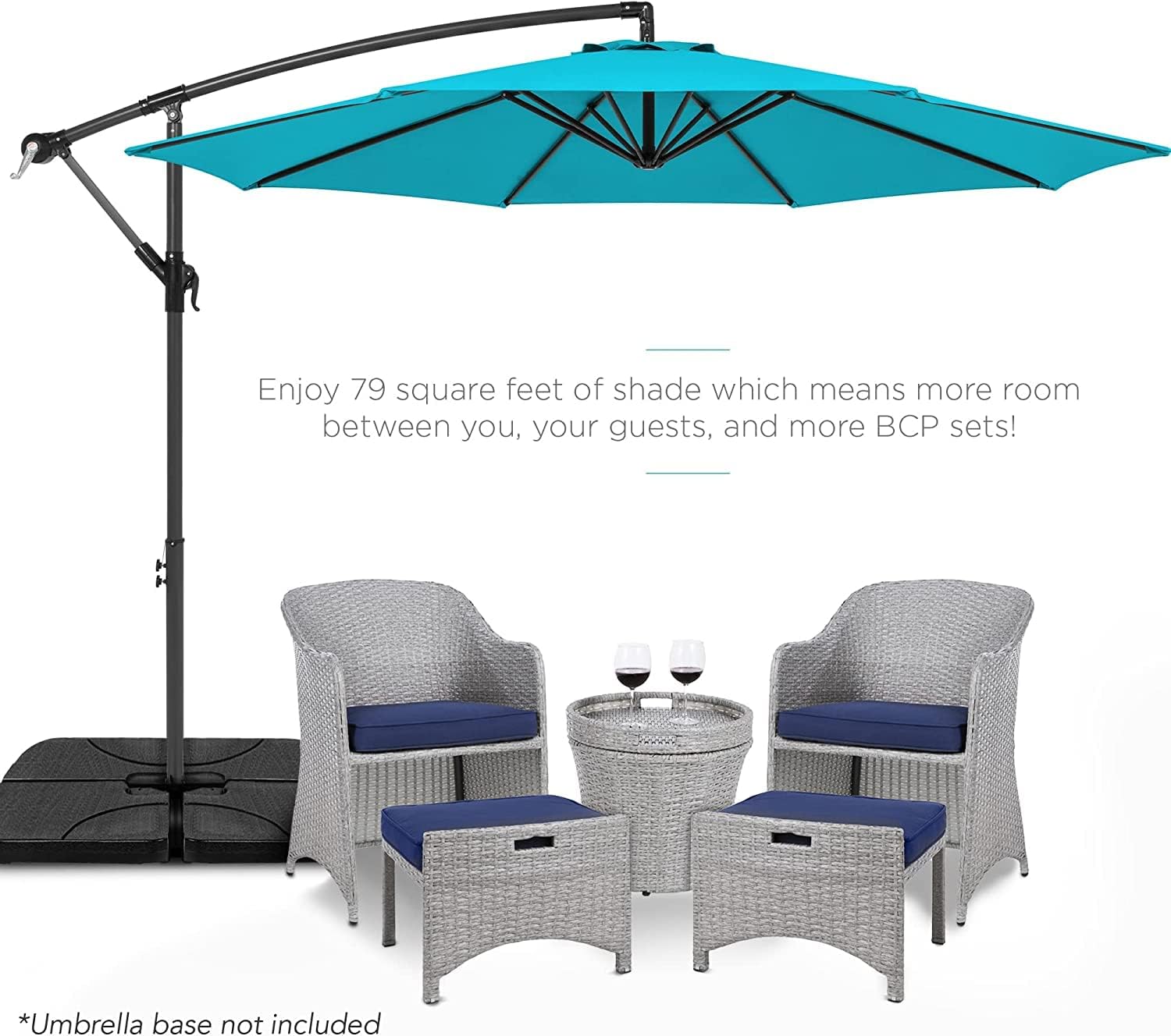 3m Replacement Outdoor Umbrella Canopy | 8-Rib | UPF 30+ Waterproof | Multiple Colours