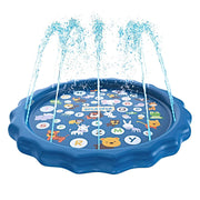 Moonmen Water Slip And Slide,2 Bodyboards+beach ball, Lawn Water Slides Slip Water Splash Pad for kids,Sprinkler Mat for Kids, Large Size Outdoor Splash Play Mat Water splash pool Water Fun For Kids