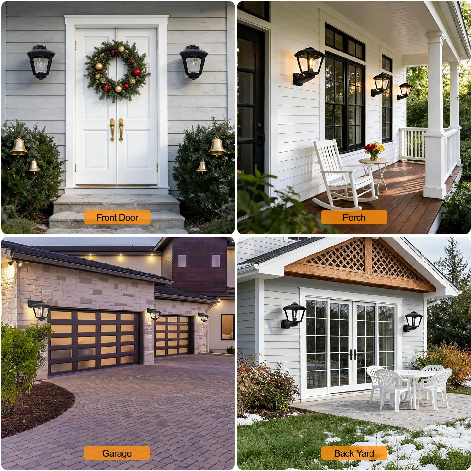 Modern Outdoor Wall Lantern - Waterproof E27 Sconce Light - The Outdoor Furniture Market 