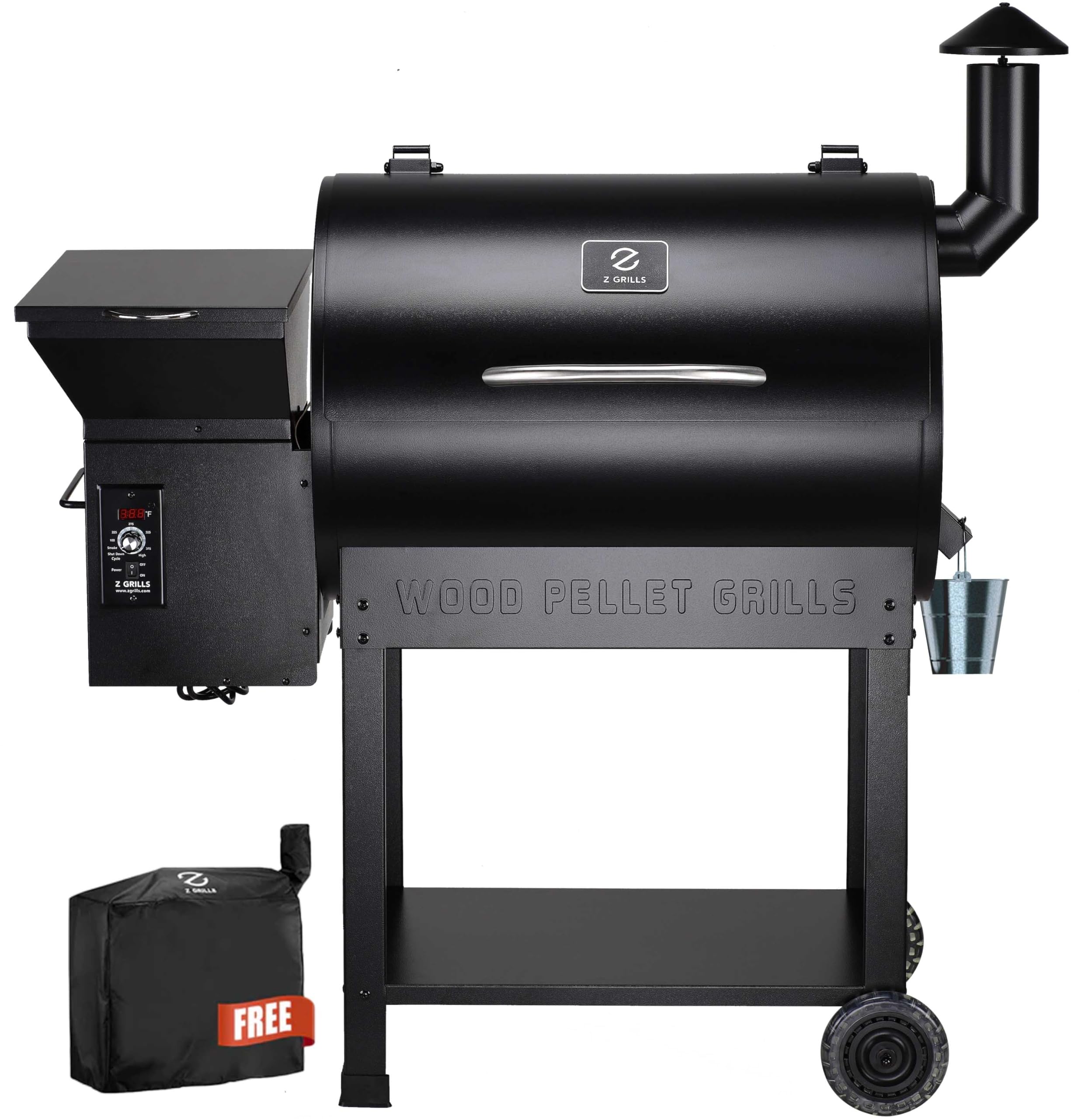 Z GRILLS 8-in-1 Wood Pellet Grill & Smoker with Auto Temperature Control