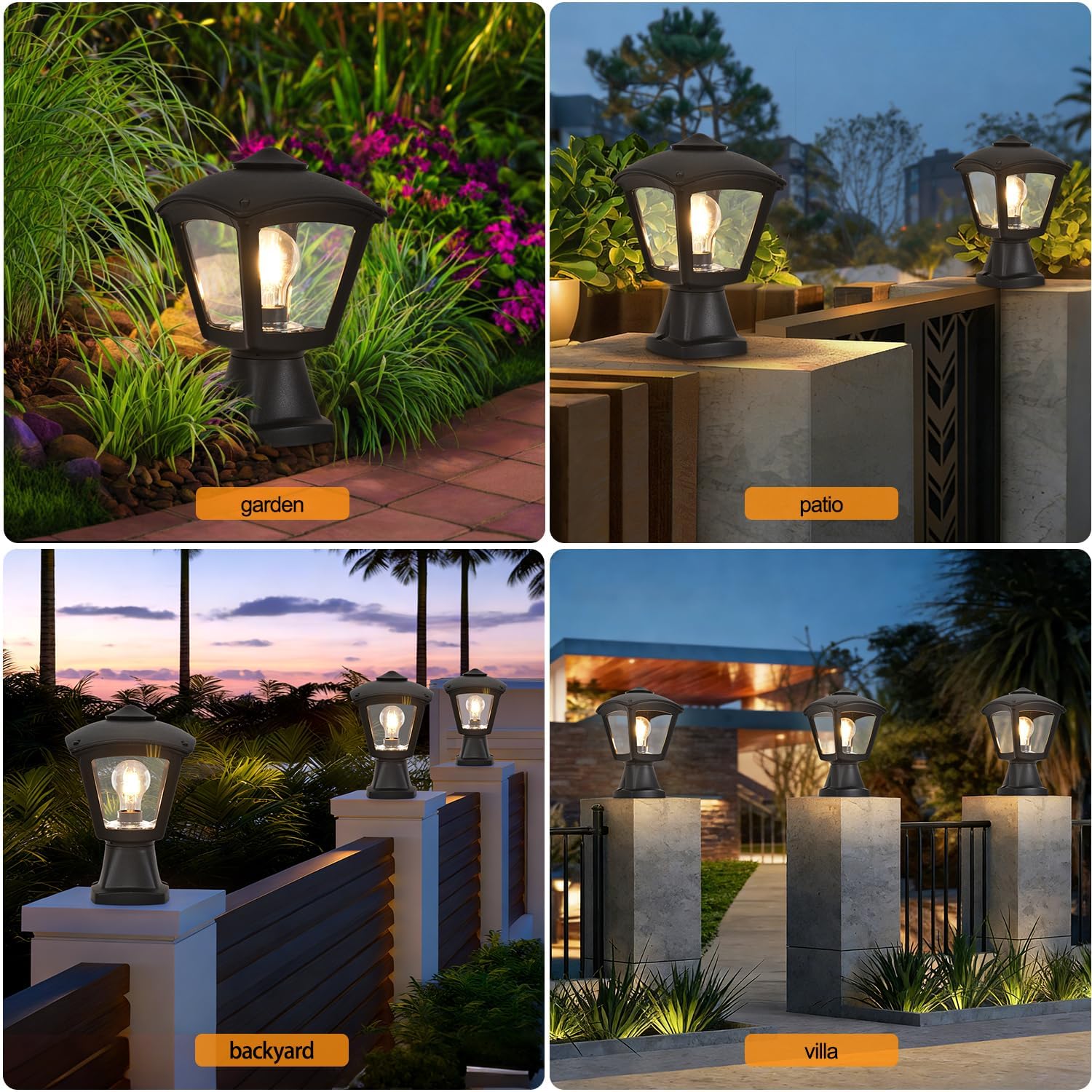 Modern Outdoor Wall Lantern - Waterproof E27 Sconce Light - The Outdoor Furniture Market 